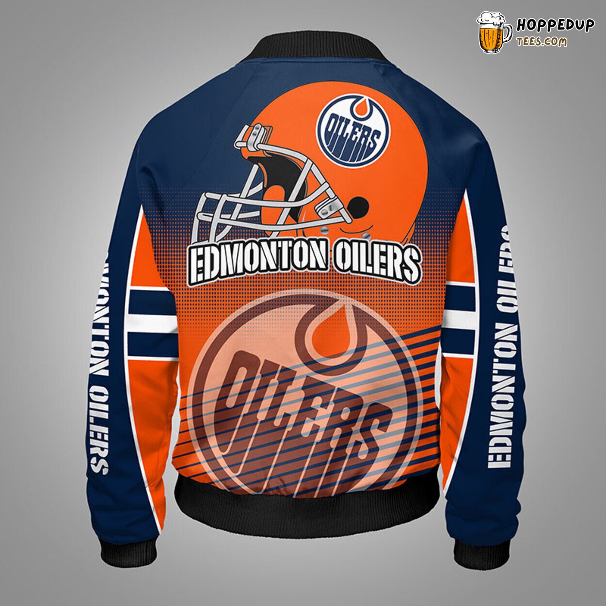 Edmonton Oilers NHL Distinct Orange Unisex Bomber Jacket Stylish Look