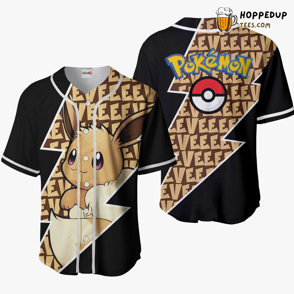Eevee Unique Edition Design Distinctive Collection Baseball Jersey Style