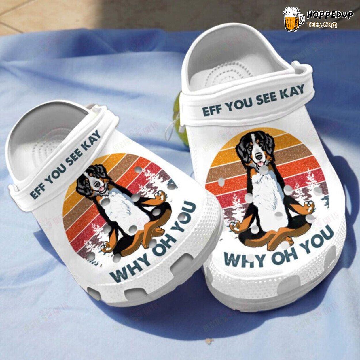 Eff You See Kay Funny Dog Themed Clogs Shoes Unique Humorous Gift Idea