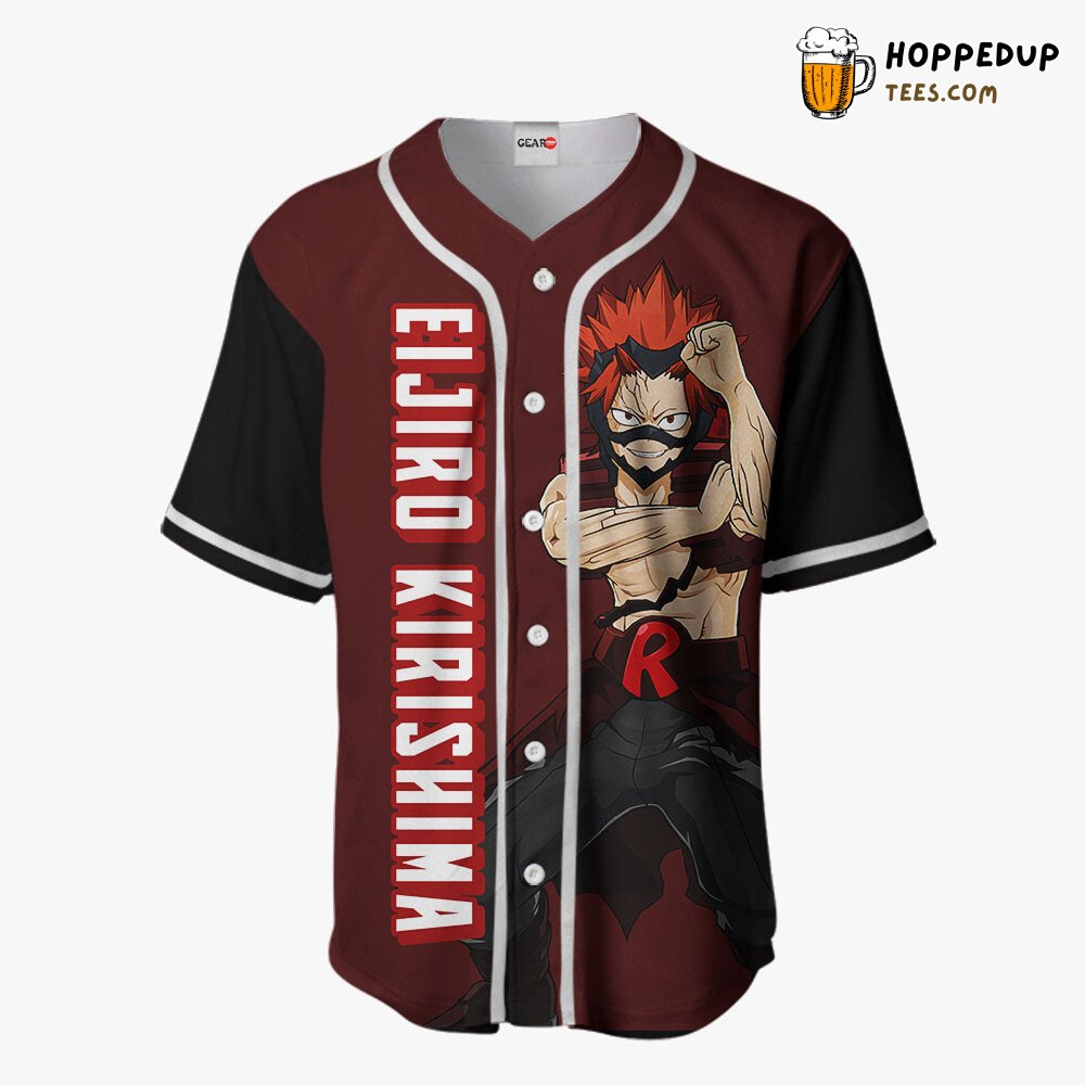Eijiro Kirishima Unique Design Anime Baseball Jersey Distinctive Edition