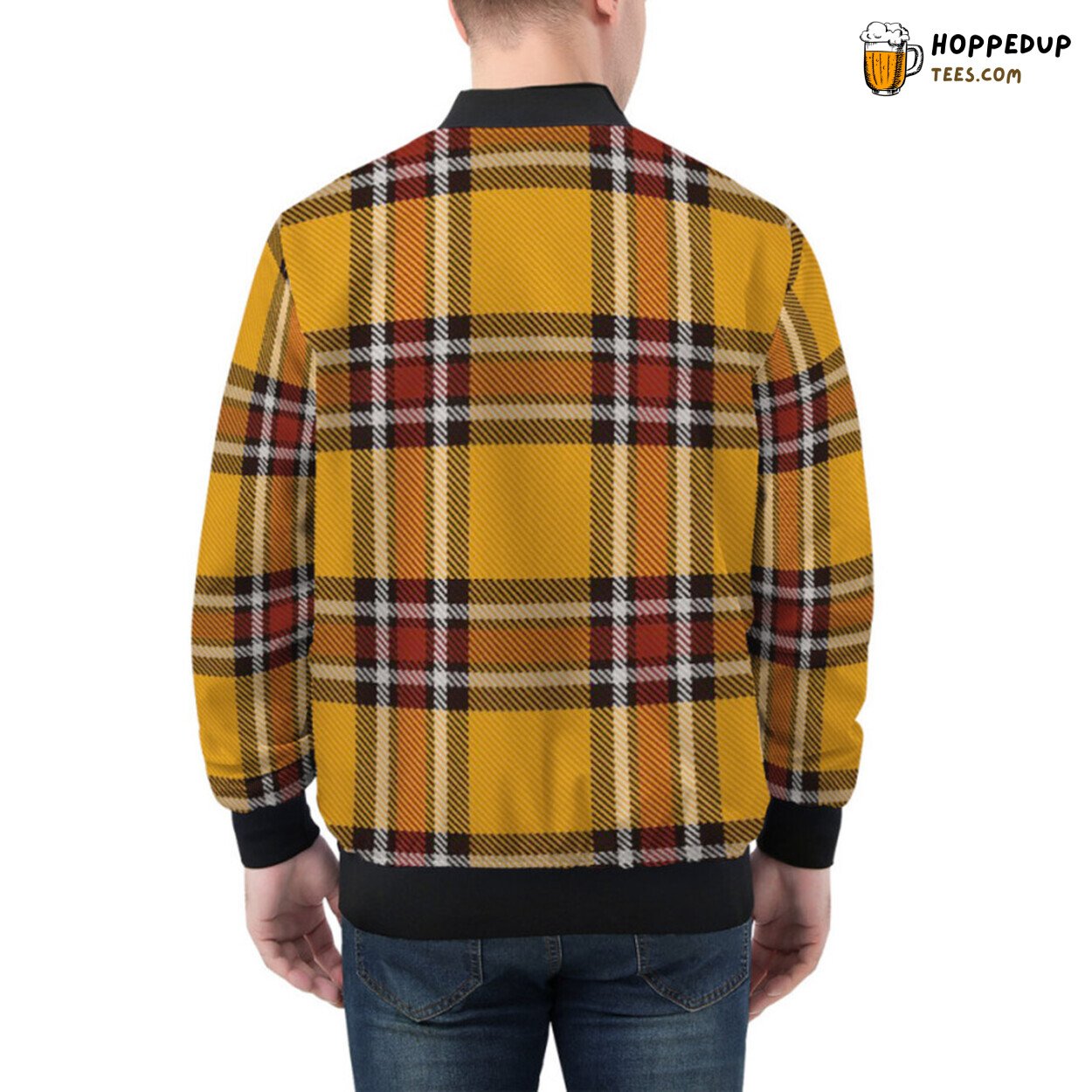 Elegance of Tartan Plaid Evident in This Stylish Bomber Jacket Design