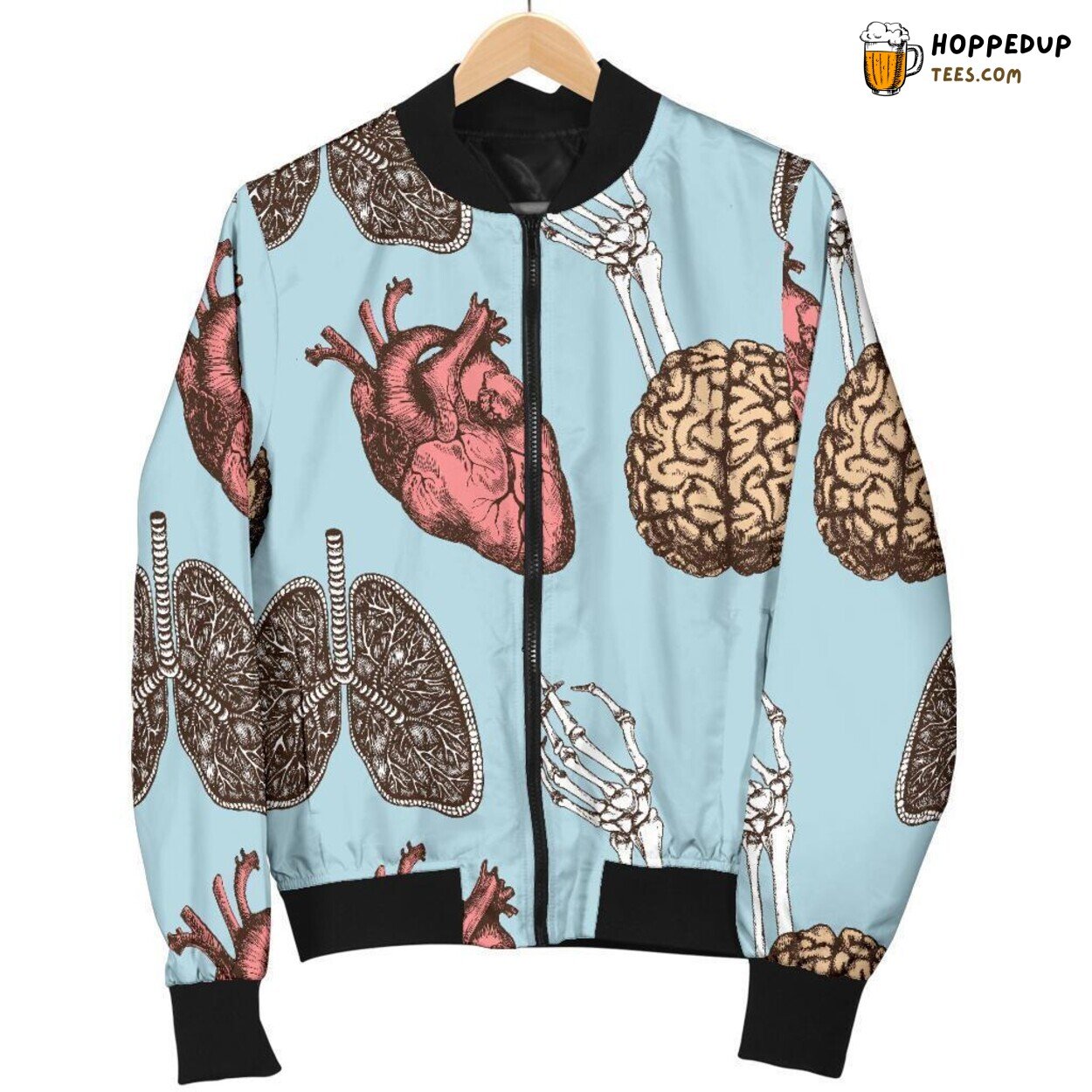 Elegant Anatomy Pattern Print Design Men’s Bomber Jacket Apparel