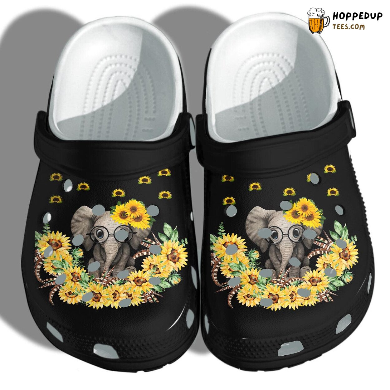 Elephant Sunflower Autism Awareness Comfortable Custom Shoes for Supporters