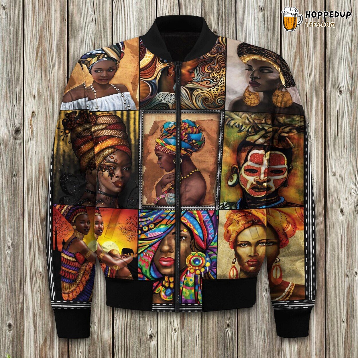 Empowering Black Women Bomber Jacket Celebrating Winter’s Feminine Strength