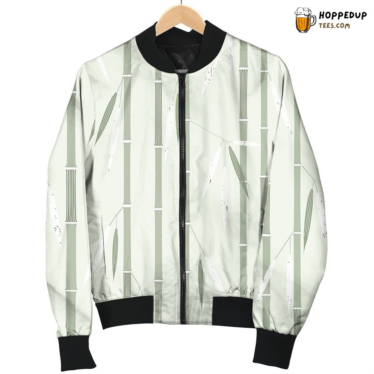 Enchanting Winter Jacket Depicting Beautiful Bamboo Forest Scene