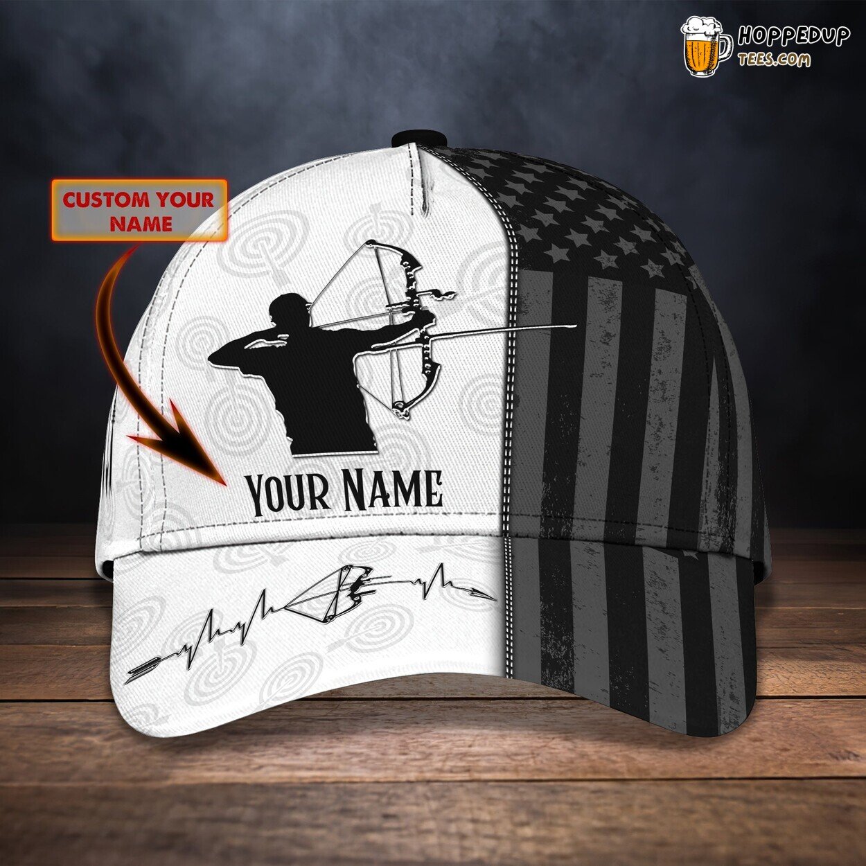 Engage in the Precision of Archery Personalized 3D Classic Cap Dedication