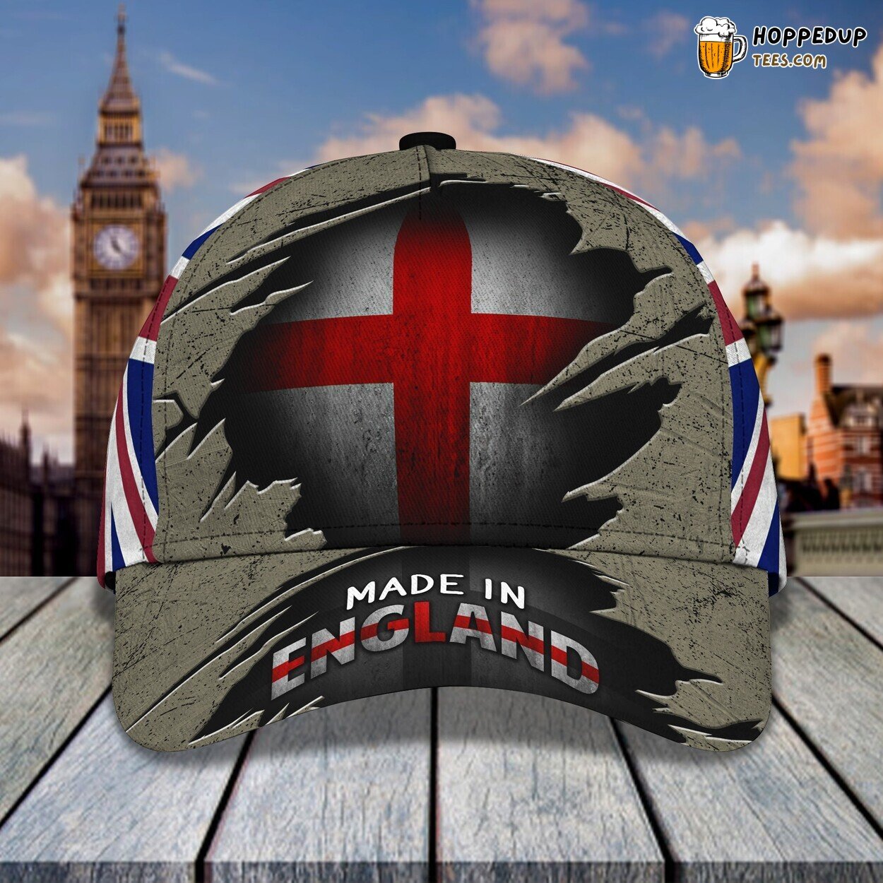 England Classic 3D Cap Personalized Name Unique Premium Edition Series Look