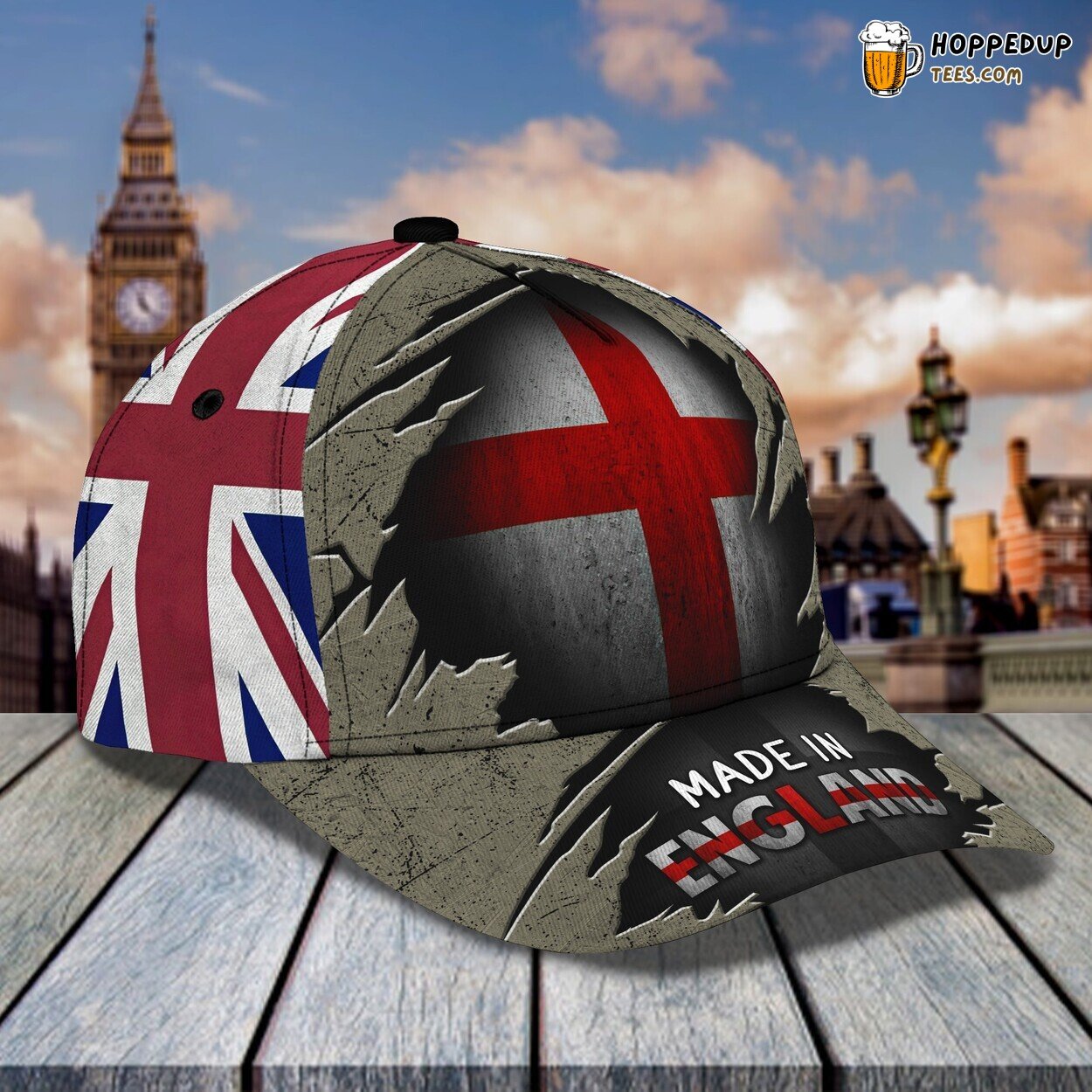 England Classic 3D Cap Personalized Name Unique Premium Edition Series Look