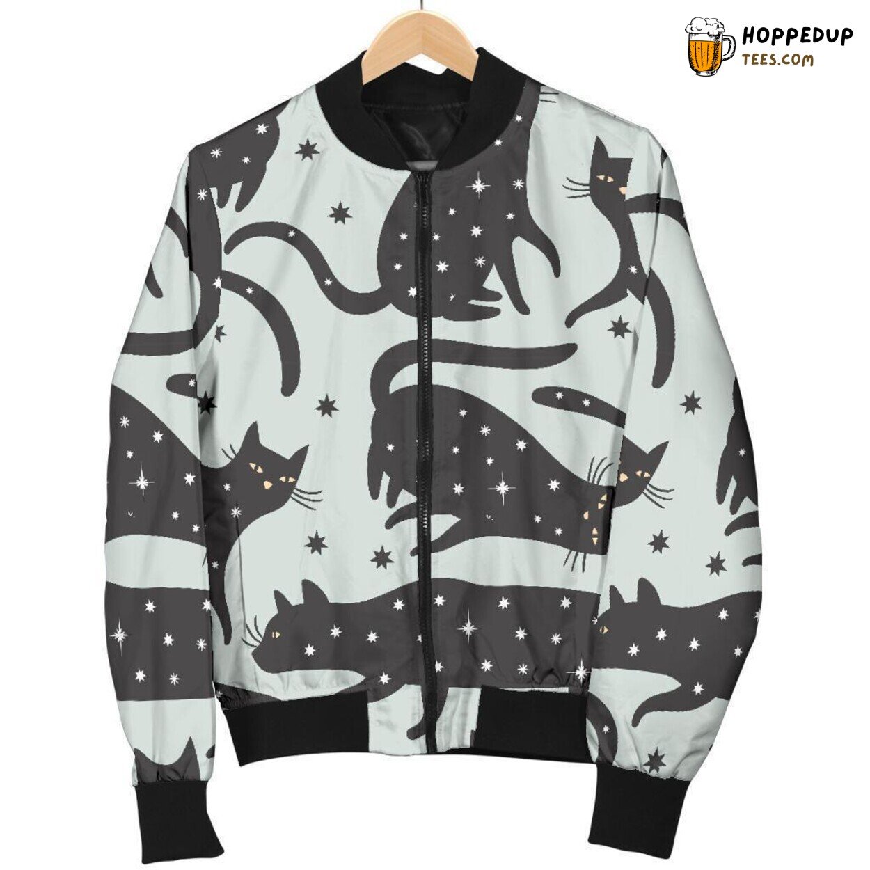 Enigmatic Black Cat Gaze Men’s Bomber Jacket Unique Pattern Essence Tribute Enigmatic Black Cat Gaze Men’s Bomber Jacket Unique Pattern Essence Tribute
