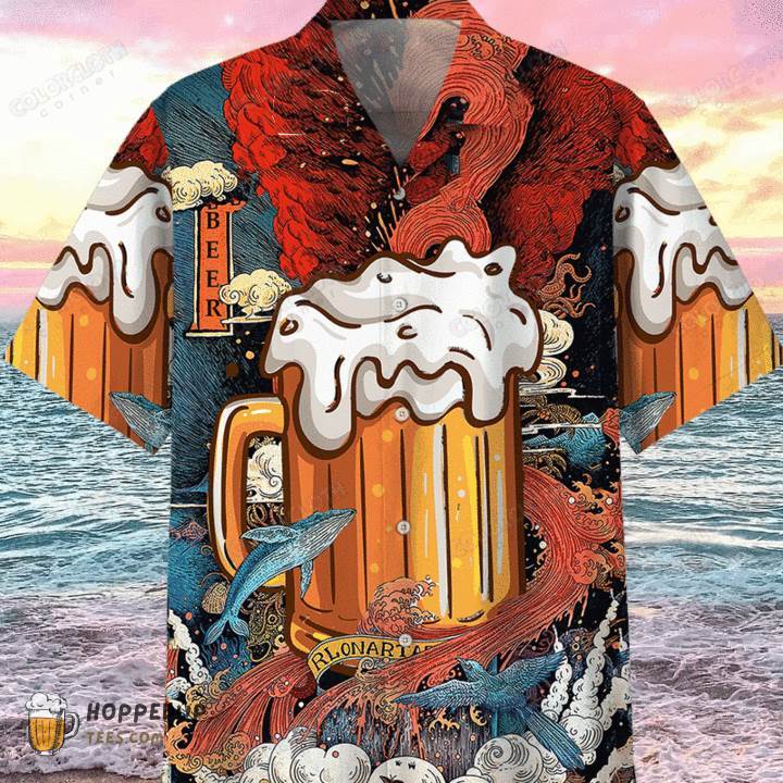 Enjoy A Japanese Style Beer Cool Hawaiian Shirts
