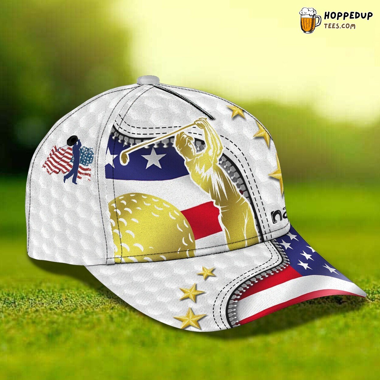 Enthusiastic Golf Lover 3D Classic Cap Personalized Name Unique Style