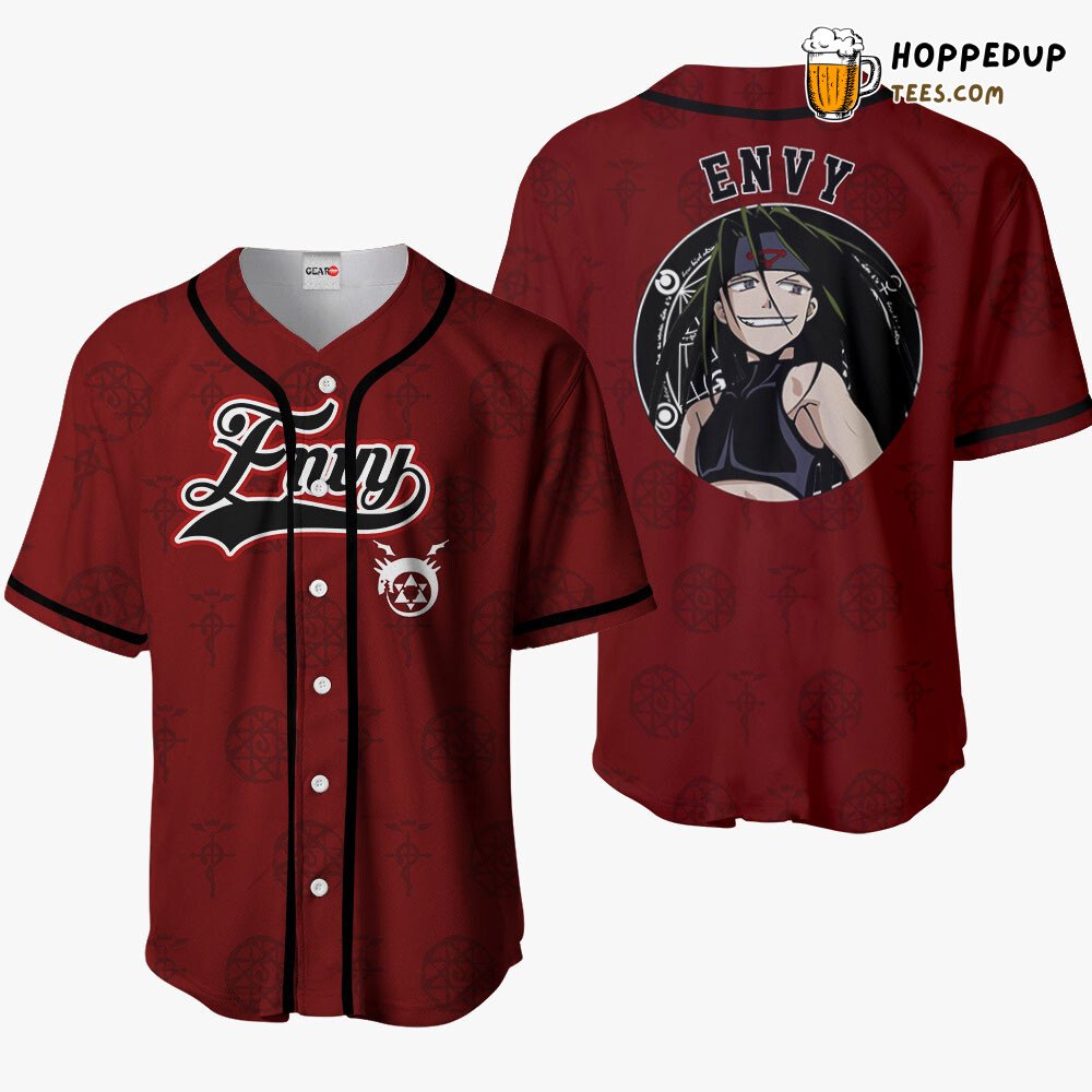 Envy Theme Anime Baseball Jersey Shirt Distinctive Collection Design