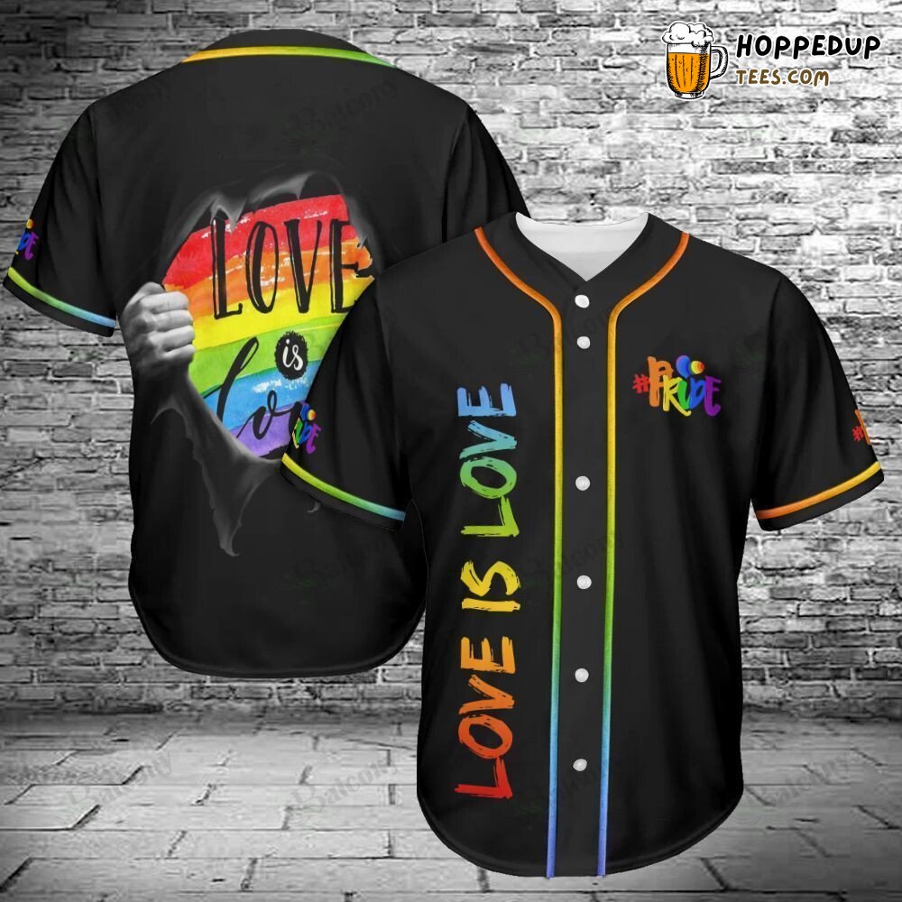 Equal Love Advocate LGBT Pride Baseball Jersey Inclusivity Statement Wear