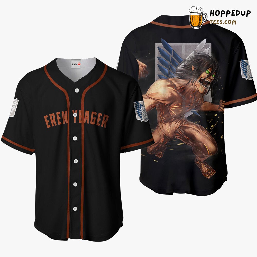 Eren Yeager Titan Form Unique Anime Baseball Jersey Distinctive Collection Eren Yeager Titan Form Unique Anime Baseball Jersey Distinctive Collection