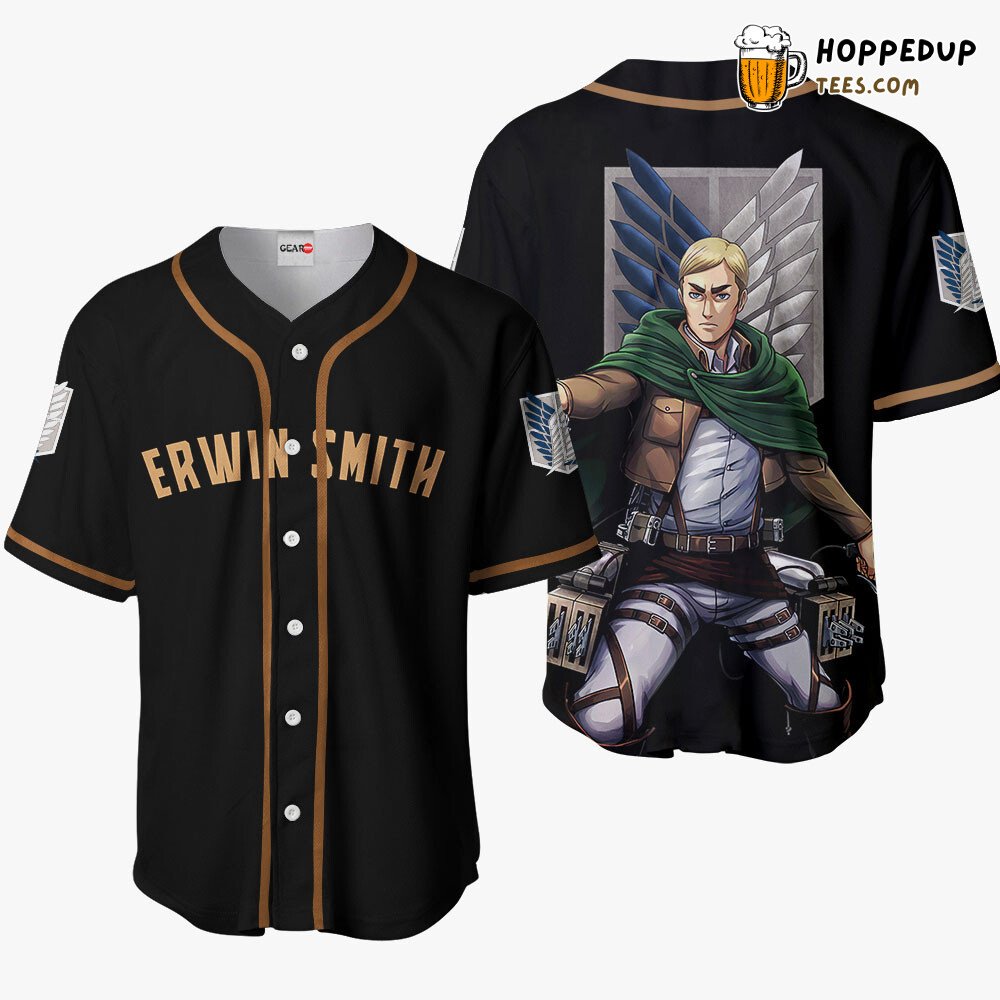 Erwin Smith Distinctive Unique Anime Design Baseball Jersey Collection Erwin Smith Distinctive Unique Anime Design Baseball Jersey Collection