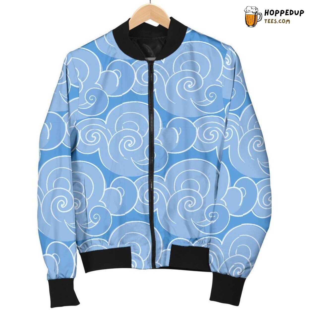 Essence of Gentle Clouds Men’s Bomber Jacket Unique Pattern Design Art Essence of Gentle Clouds Men’s Bomber Jacket Unique Pattern Design Art