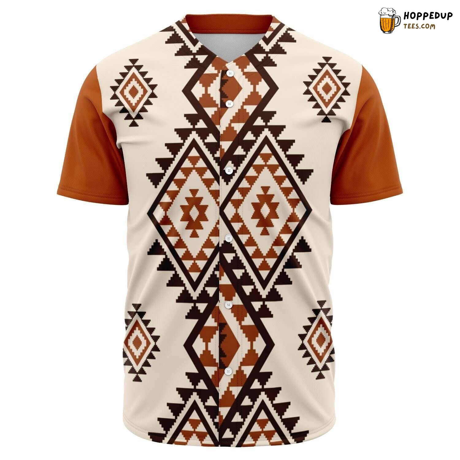 Ethnic Abstract Seamless Native American Baseball Tee Jersey Shirts 3D