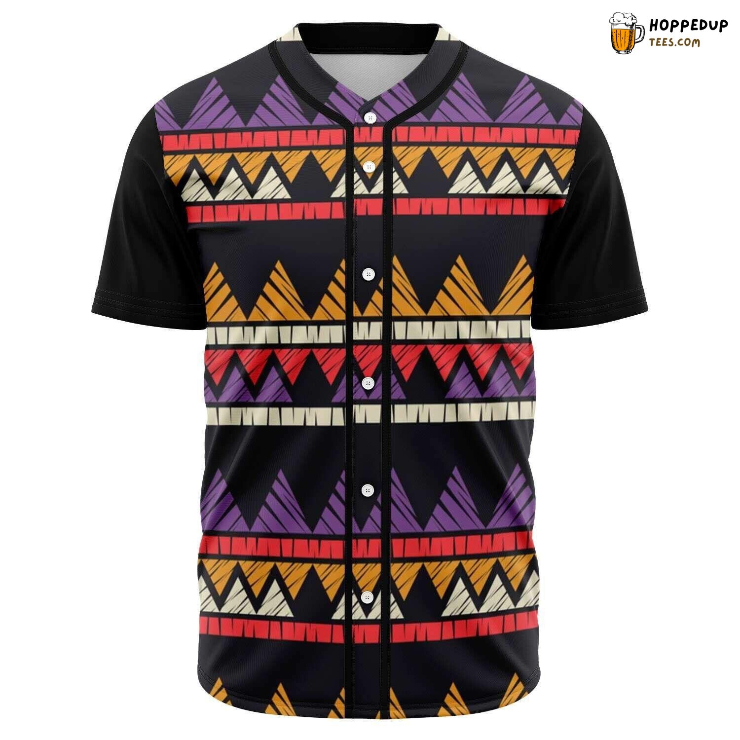 Ethnic Boho Seamless Baseball Tee Jersey Shirts 3D