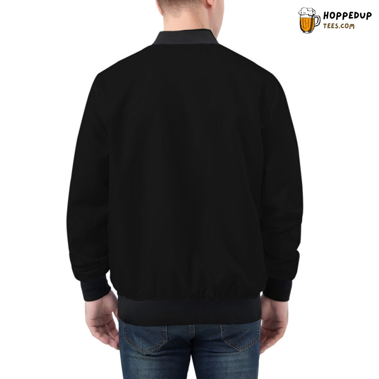 Ethnic Floral Motif Neckline Design on Premium Bomber Jacket