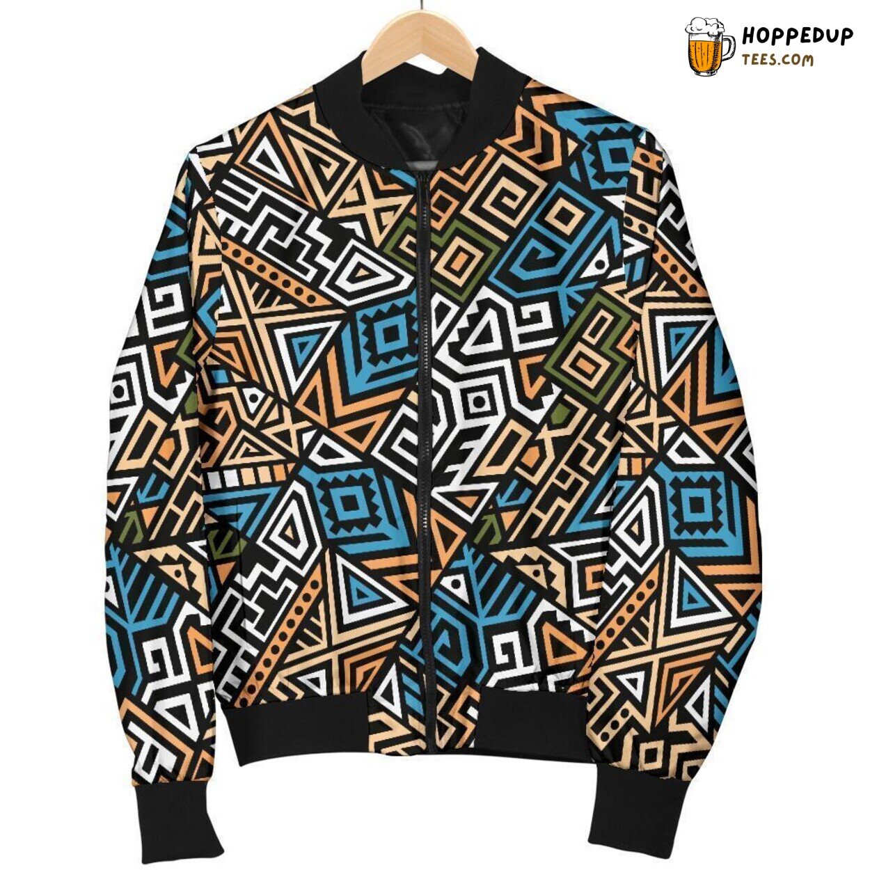 Ethnic Traditions Tribute Men’s Bomber Jacket Unique Essence Pattern Design