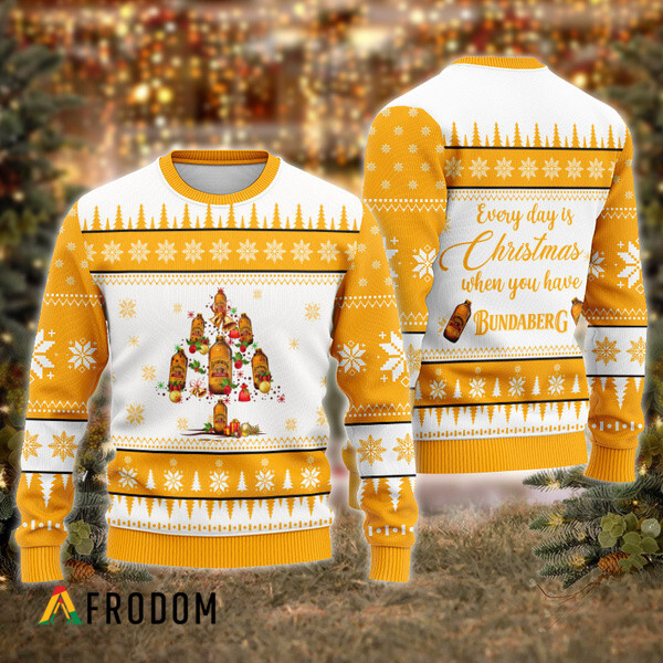 Everyday Is Christmas When U Have Bundaberg Rum Ugly Sweater HU