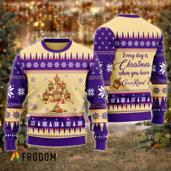 Everyday Is Christmas When U Have Crown Royal Ugly Sweater HU