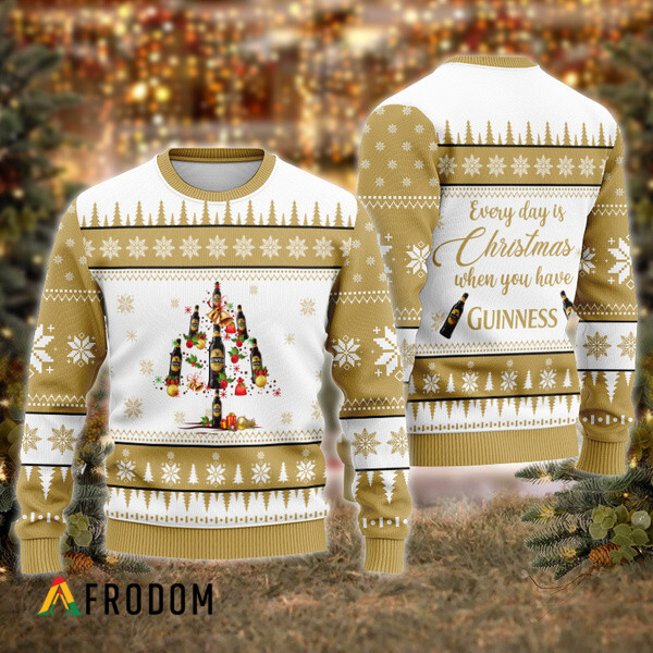 Everyday Is Christmas When U Have Guinness Ugly Sweater HU