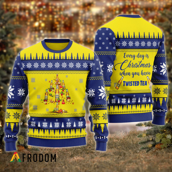 Everyday Is Christmas When U Have Twisted Tea Ugly Sweater HU