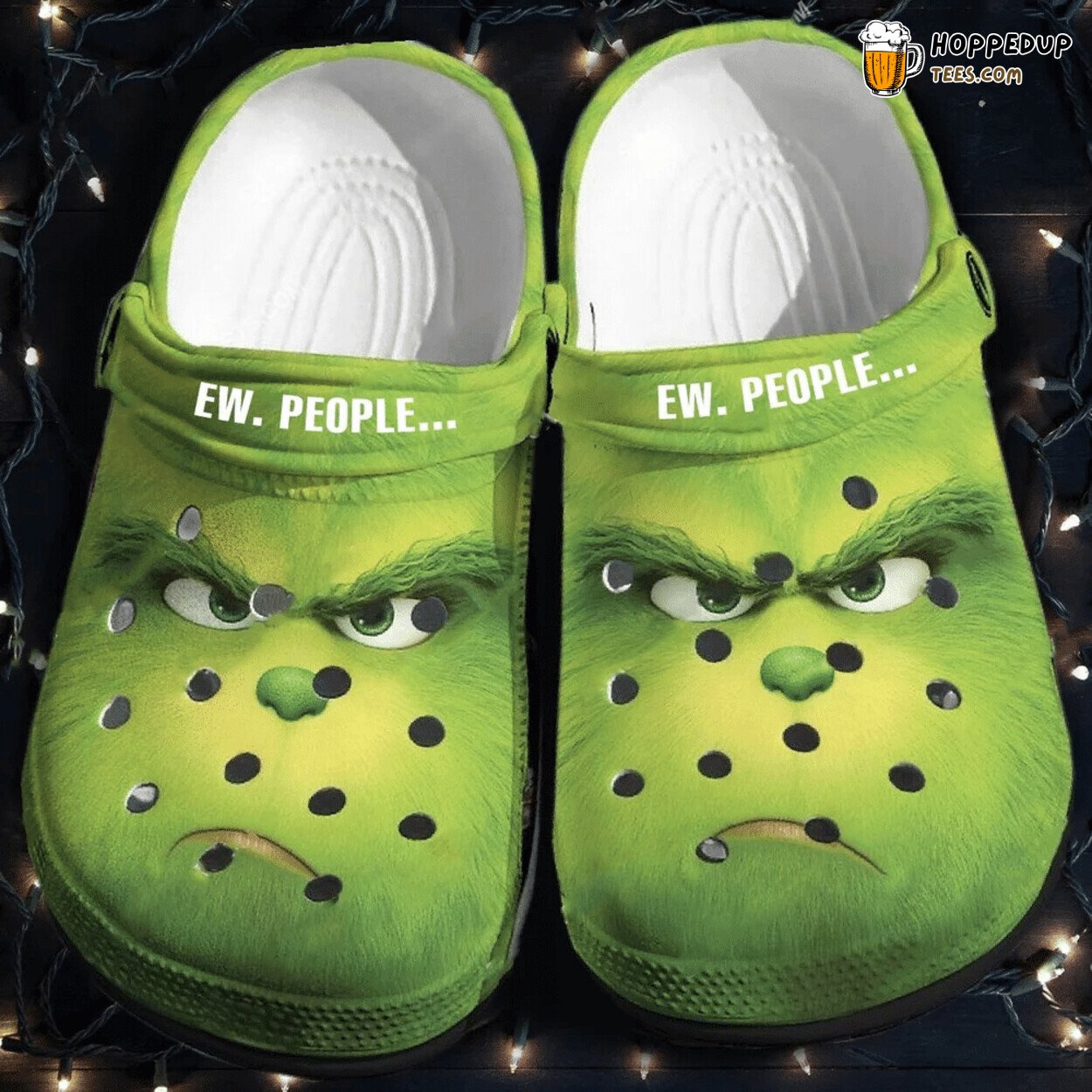 Ew People Grinch Christmas Classic Comfy Clogs Shoes Design
