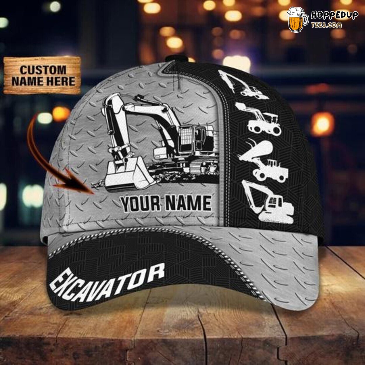 Excavator Classic Personalized Cap Unique Design Special Hat Premium Gift