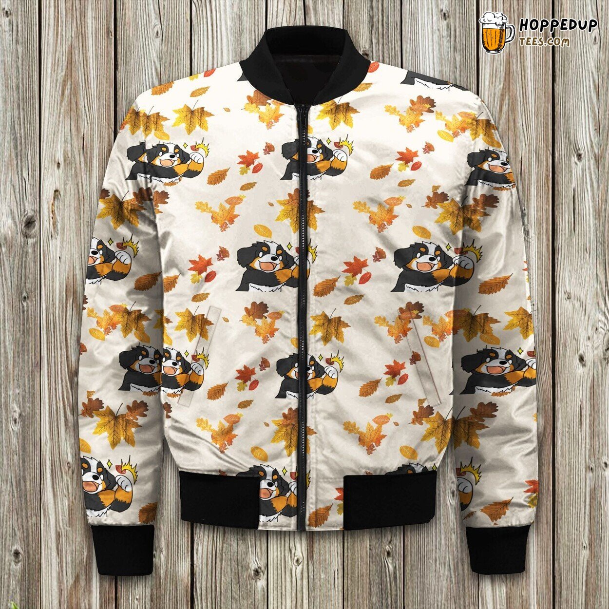 Exclusive Bernese Mountain Dog Bomber Jacket for Winter Time