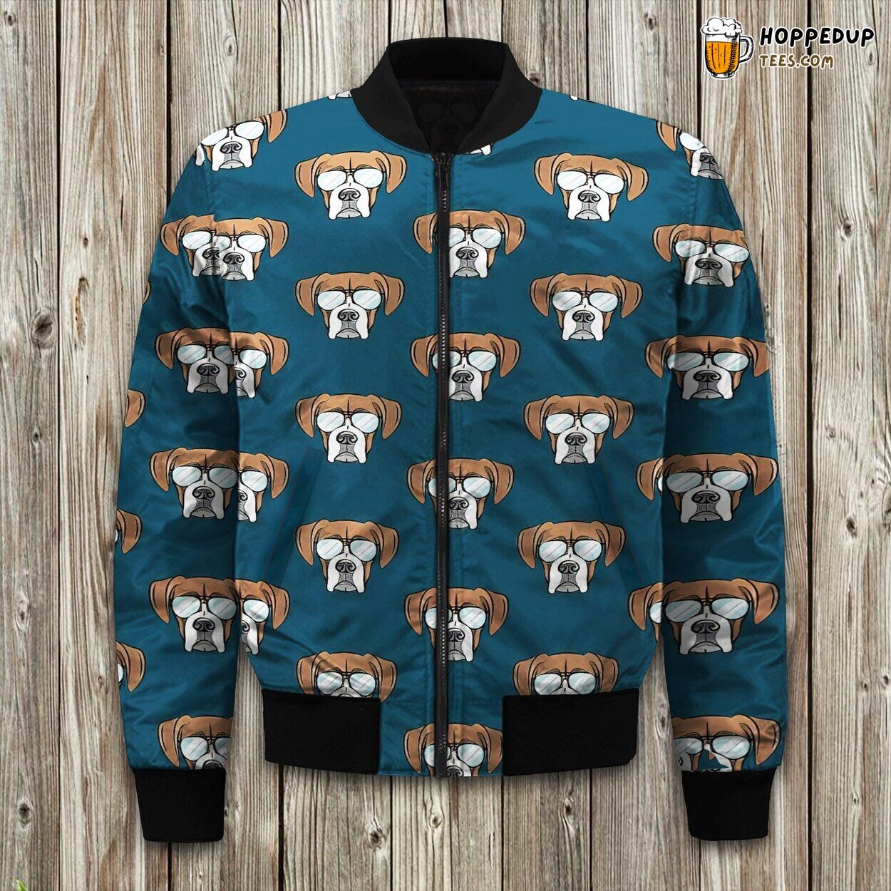 Exclusive Boxer Dog Style Winter Bomber Jacket Comfortable Look Wear