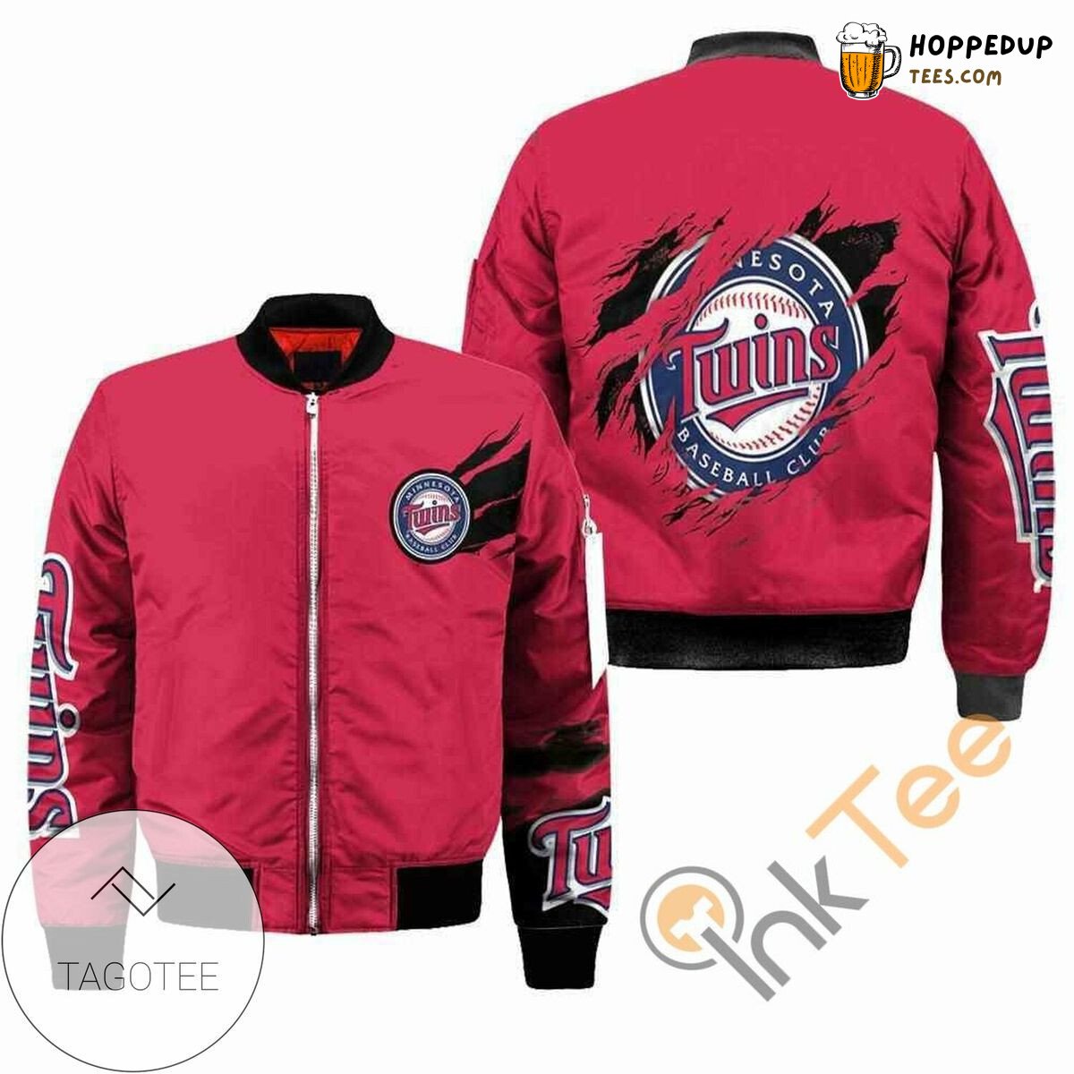 Exclusive Minnesota Twins MLB Team Passion Bomber Jacket Design