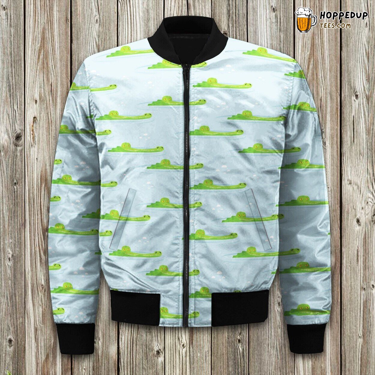 Exotic Polynesian Inspired Winter Bomber Jacket Tailored Comfort Look