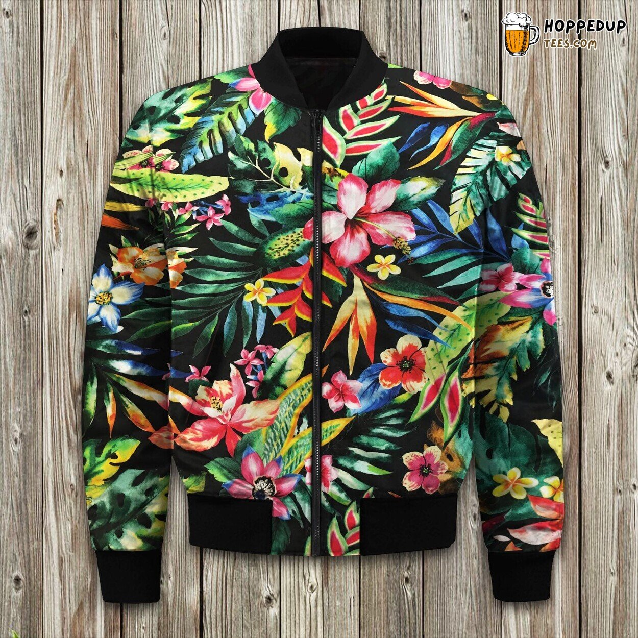 Exotic Tropical Ambience Bomber Jackets Winter Getaway Feel