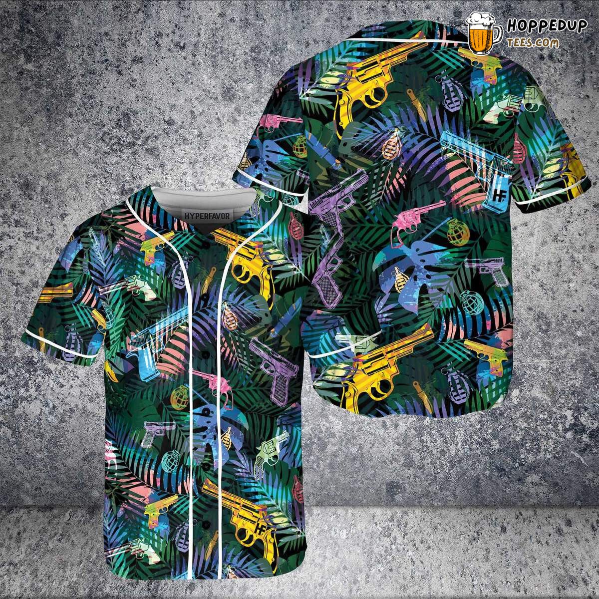 Exotic Tropical Lover Paradise 3D Printed Baseball Jersey Shirt