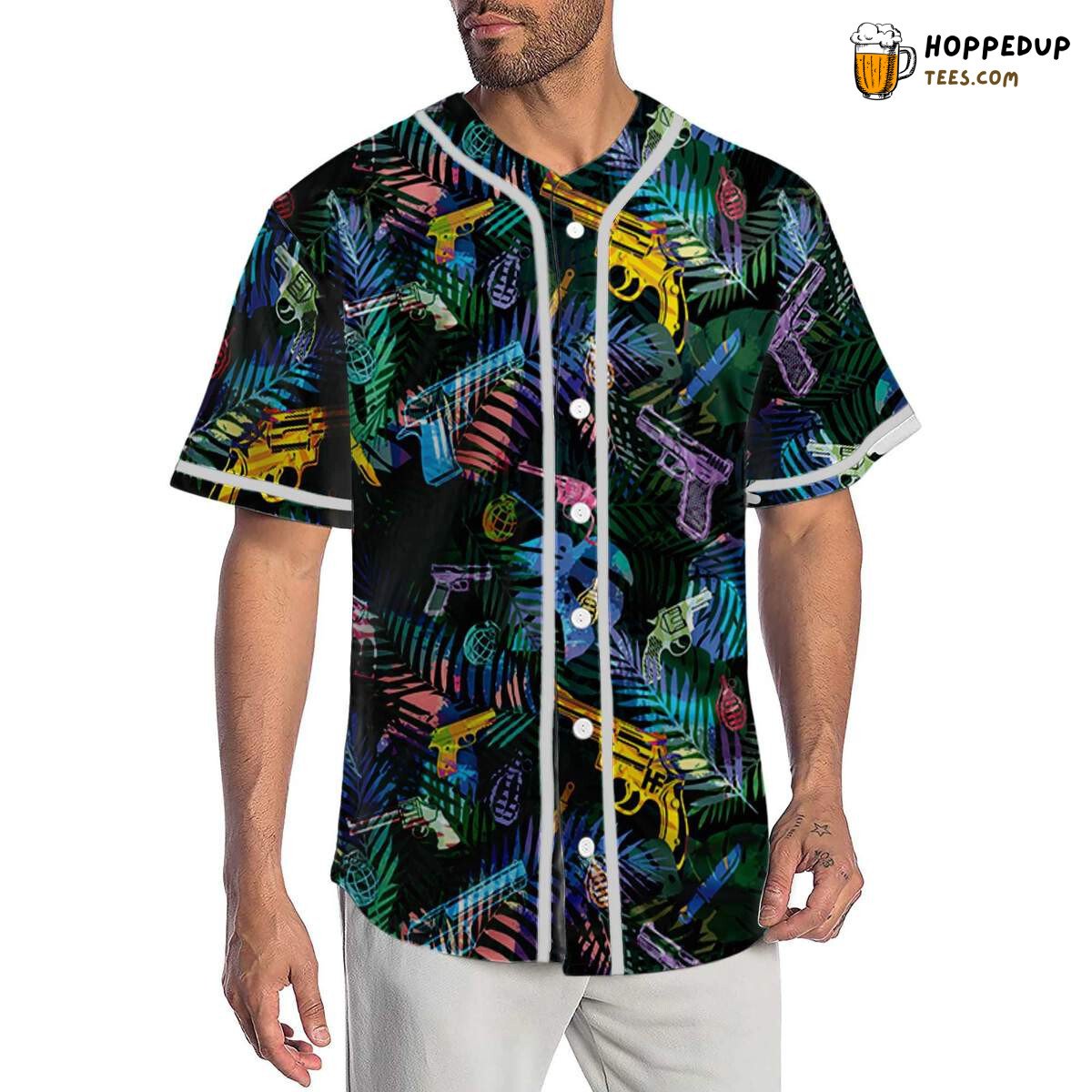 Exotic Tropical Lover Paradise 3D Printed Baseball Jersey Shirt