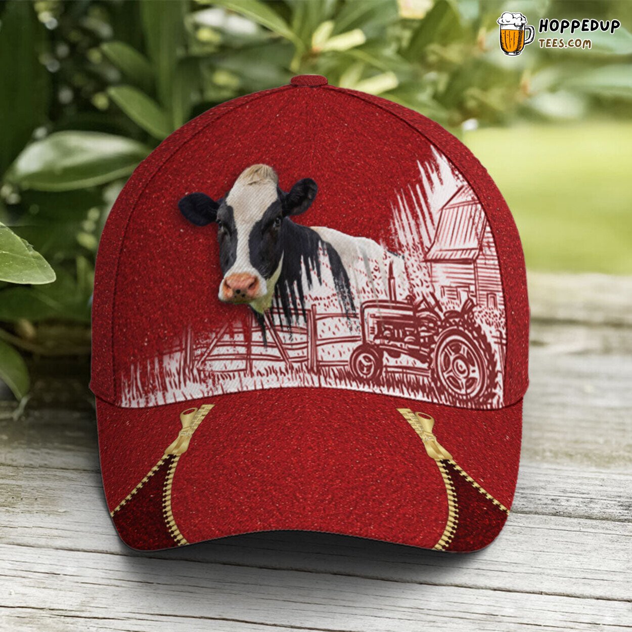 Experience Rural Life Cow Farm Rad Classic Baseball Cap Design