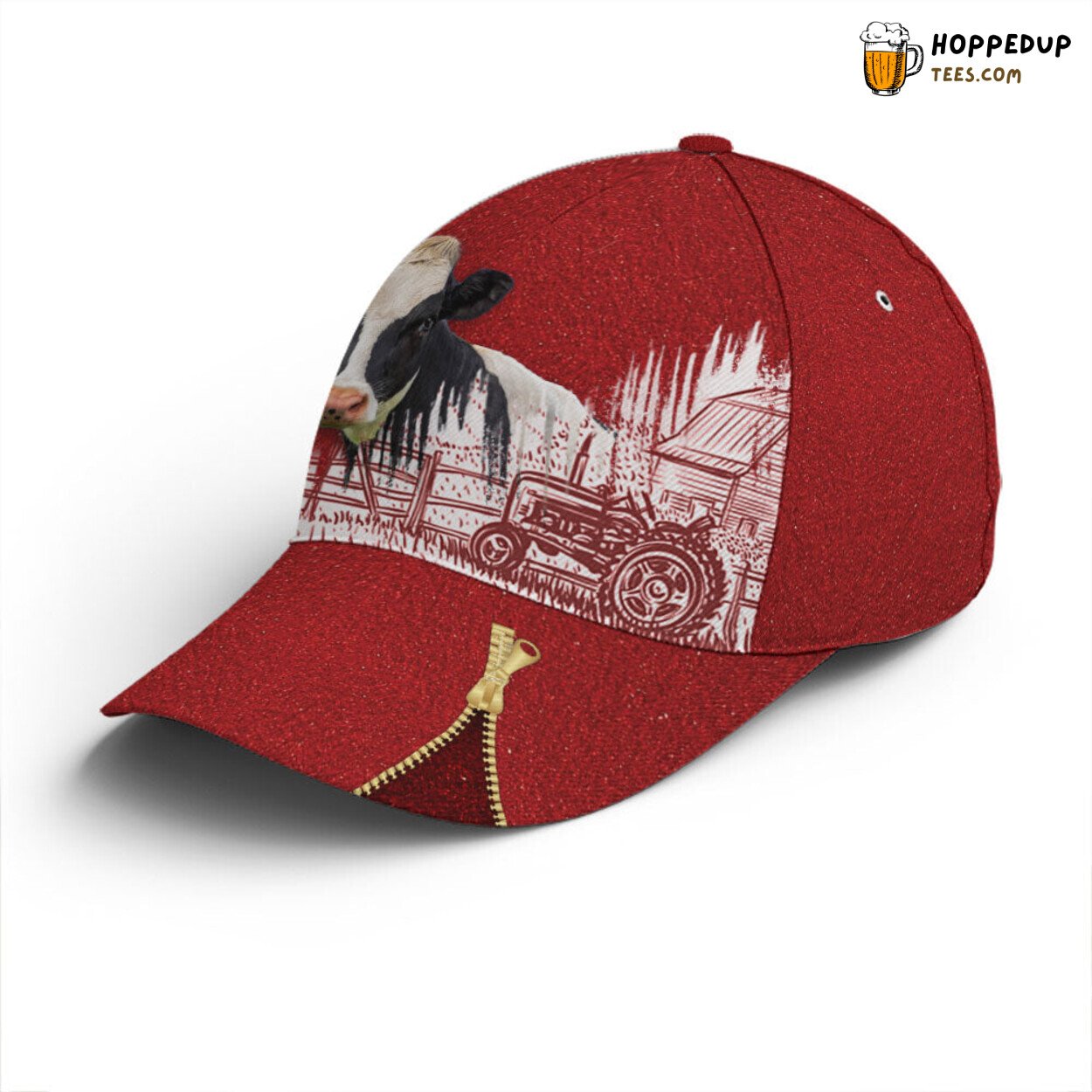 Experience Rural Life Cow Farm Rad Classic Baseball Cap Design Experience Rural Life Cow Farm Rad Classic Baseball Cap Design