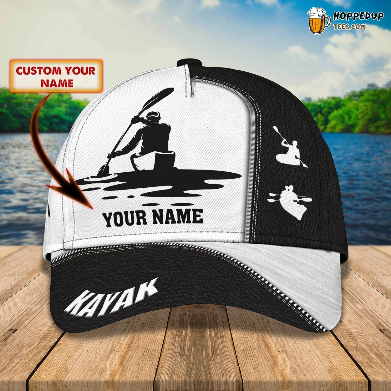 Experience the Adventure of Kayaking Personalized 3D Classic Cap Showcase