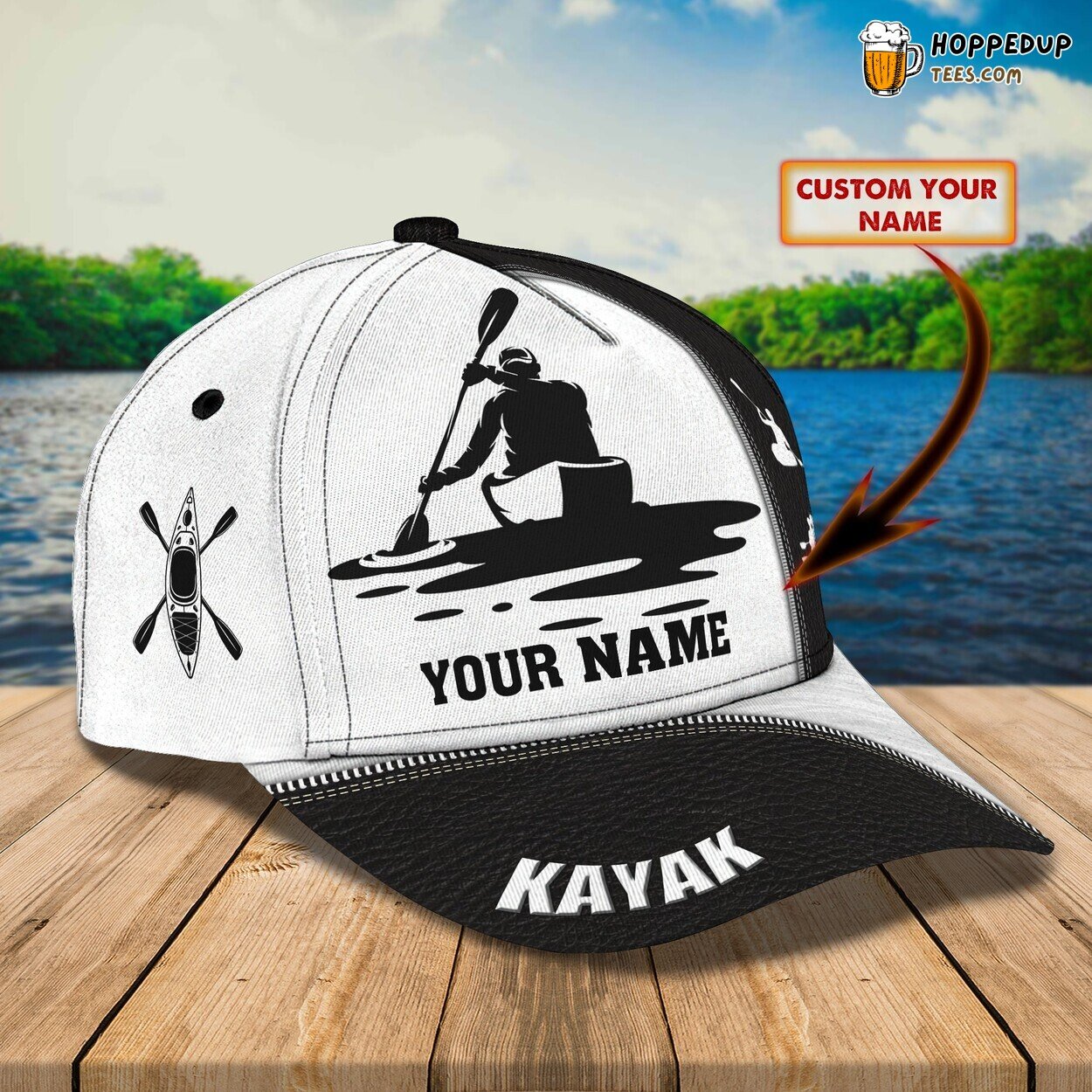Experience the Adventure of Kayaking Personalized 3D Classic Cap Showcase