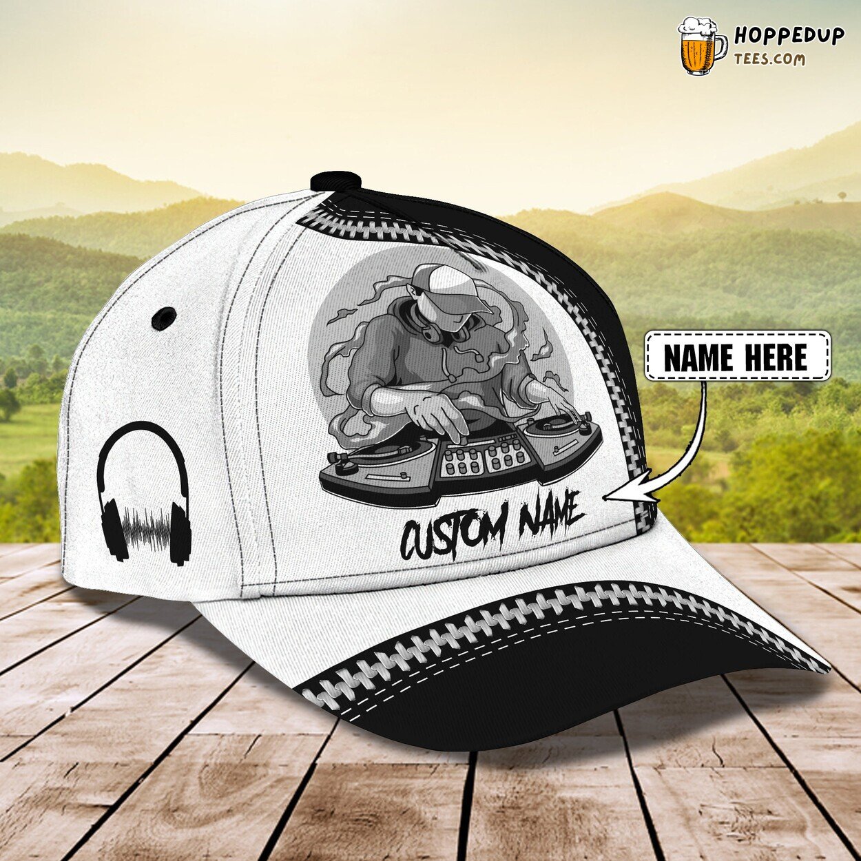 Experience the Vibe of the DJ Personalized 3D Classic Cap Beat