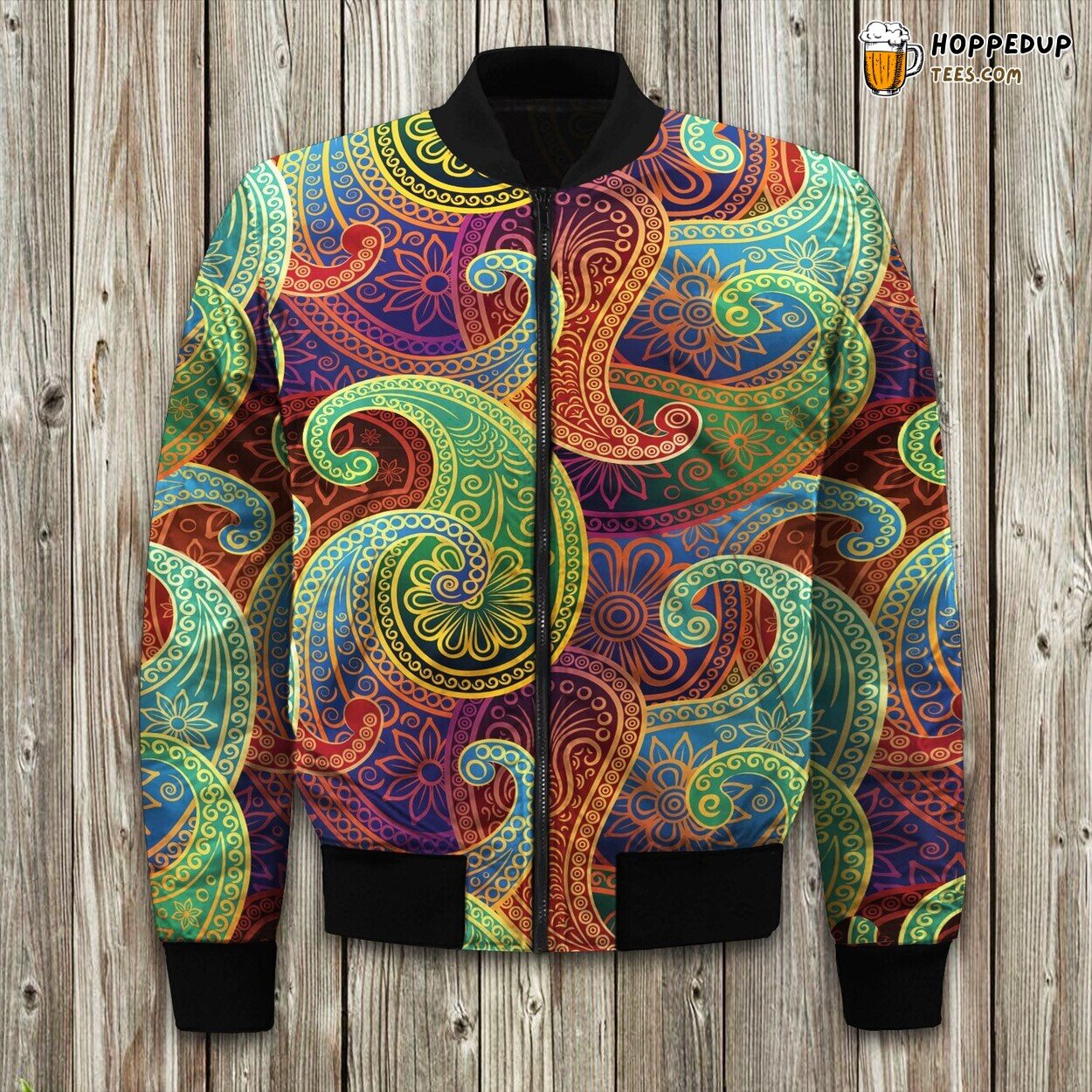Fabric Amazing Paisley Bomber Jacket