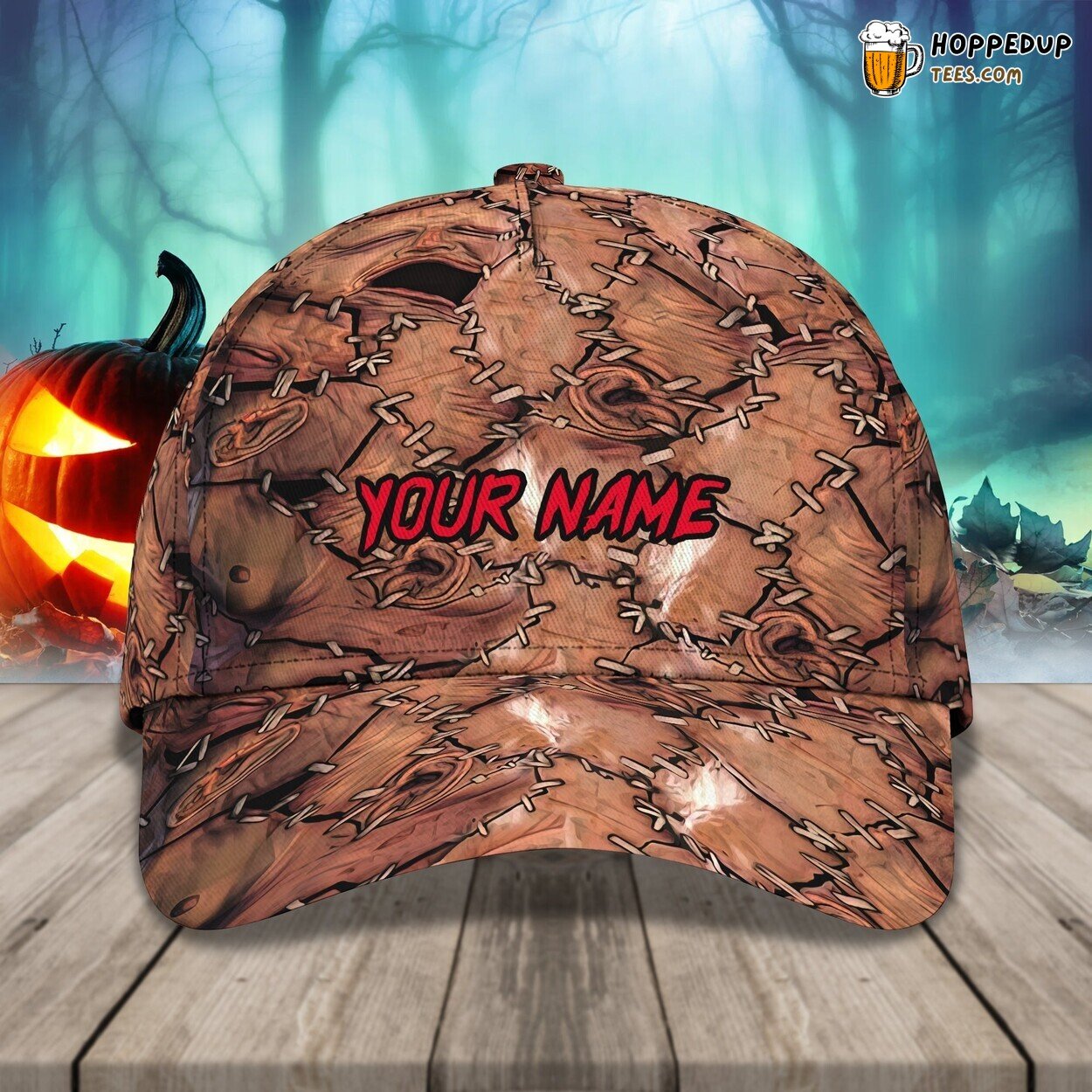 Face Halloween Caps Customized Name 3D Baseball Adjustable Mens Womens