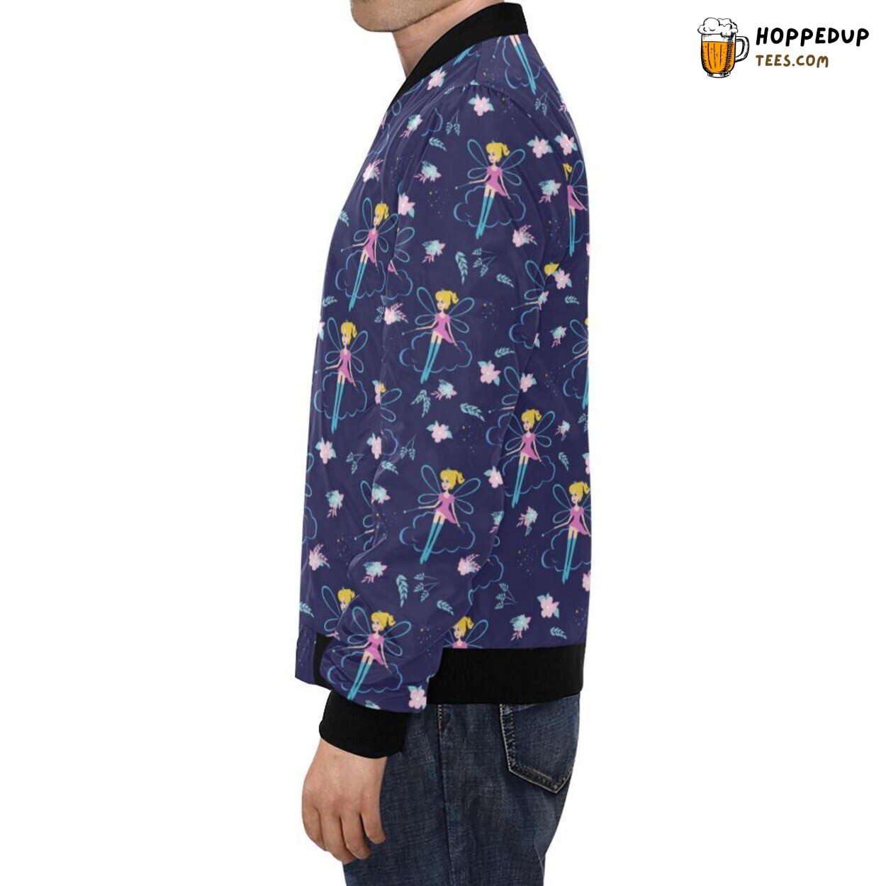 Fairy Distinct Pattern Men’s Bomber Jacket Unique Design Exclusive Look