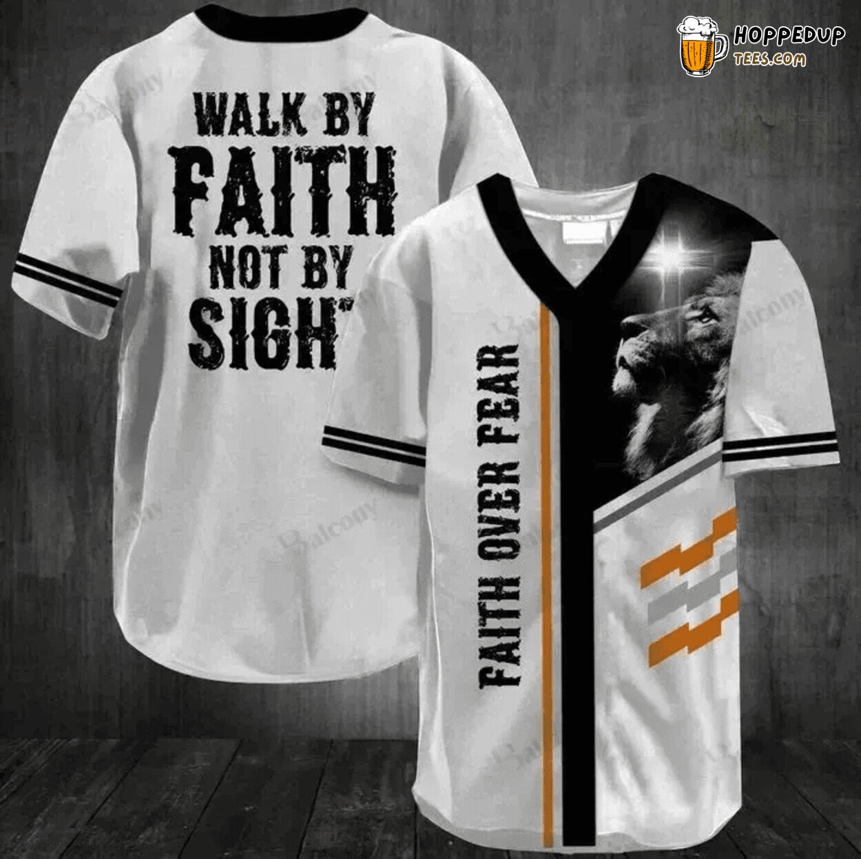 Faith Sight Unseen Jesus Walk Guided Baseball Jersey Spiritual Journey