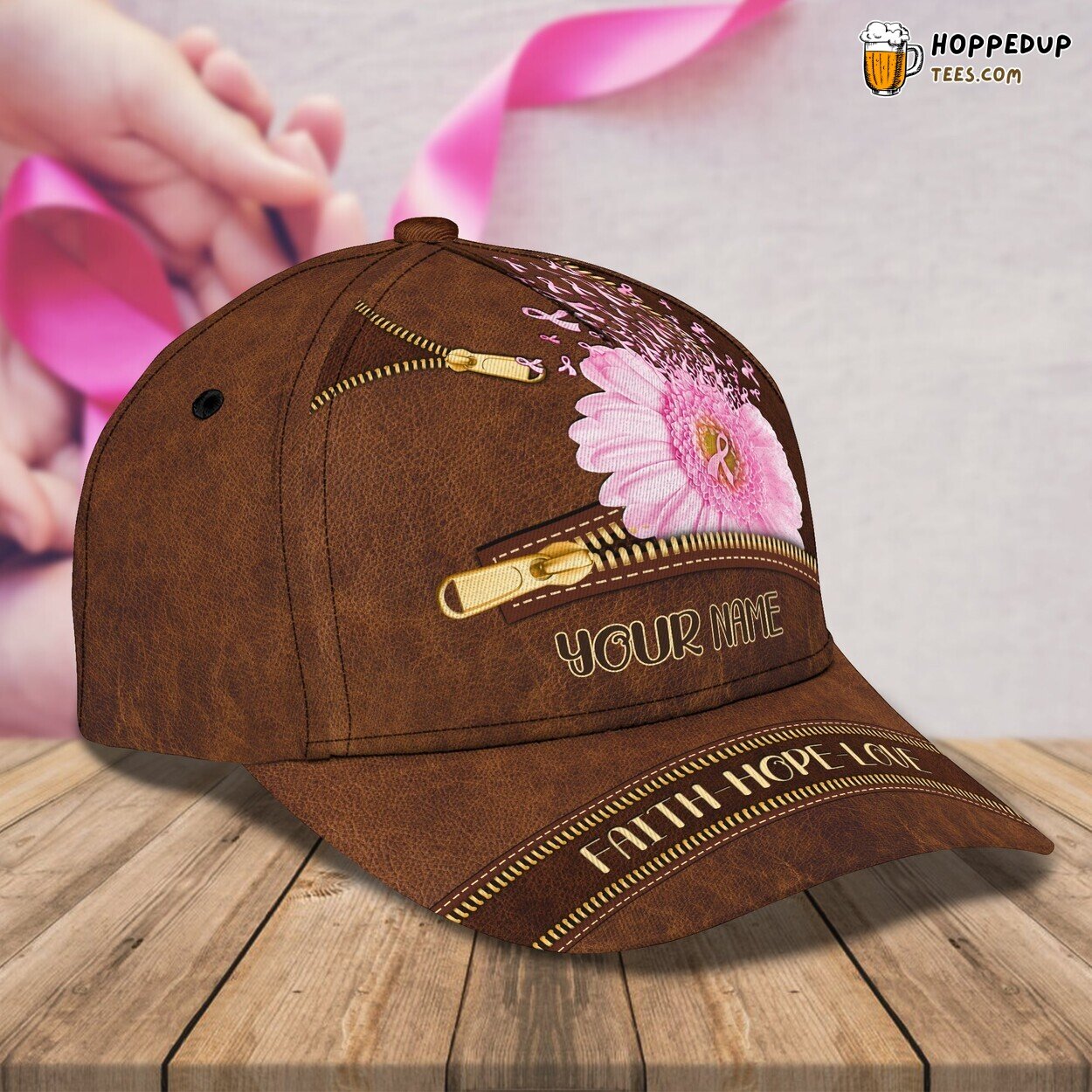 FaithHopeLove Inspired 3D Classic Cap Personalized Name Unique Premium Design