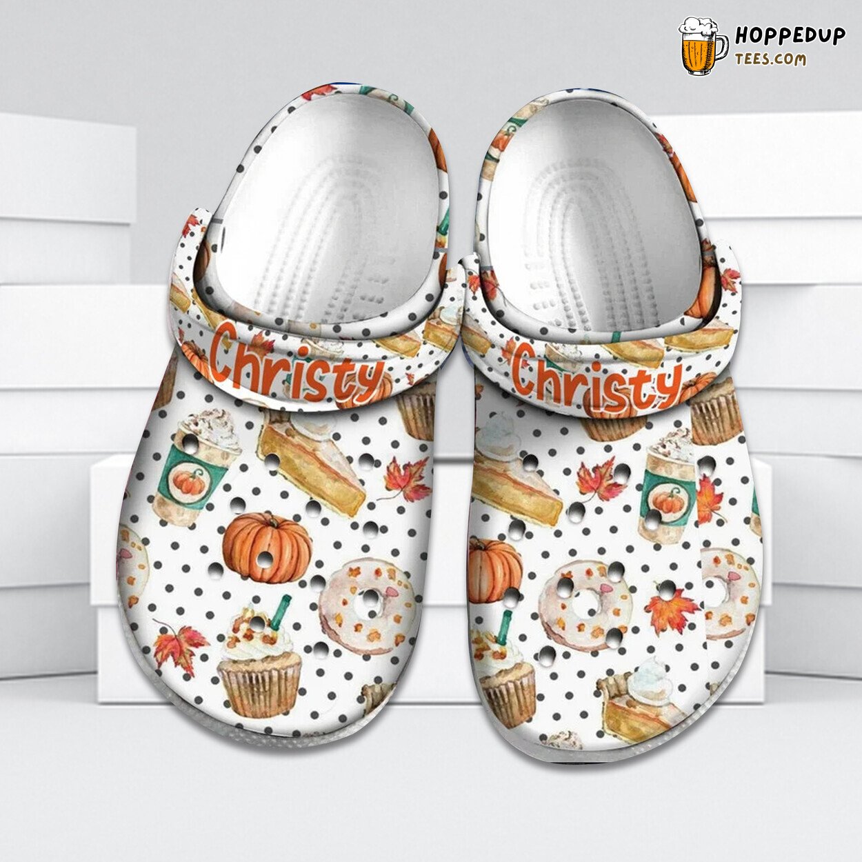Fall Things Pumpkin Themed Comfortable Unique Stylish Rubber Clog Shoes
