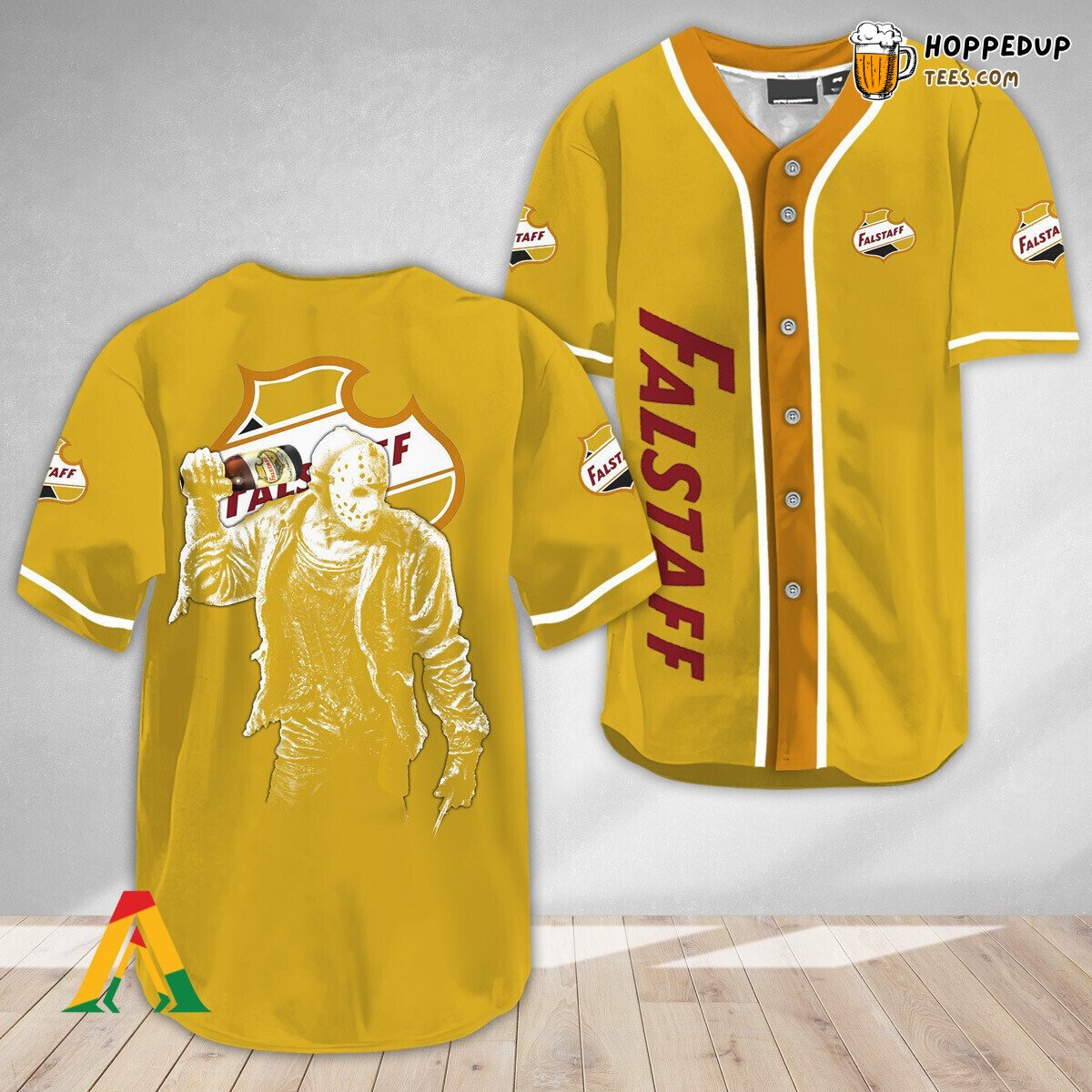 Falstaff Beer Jason Voorhees Unique Horror Baseball Jersey Design