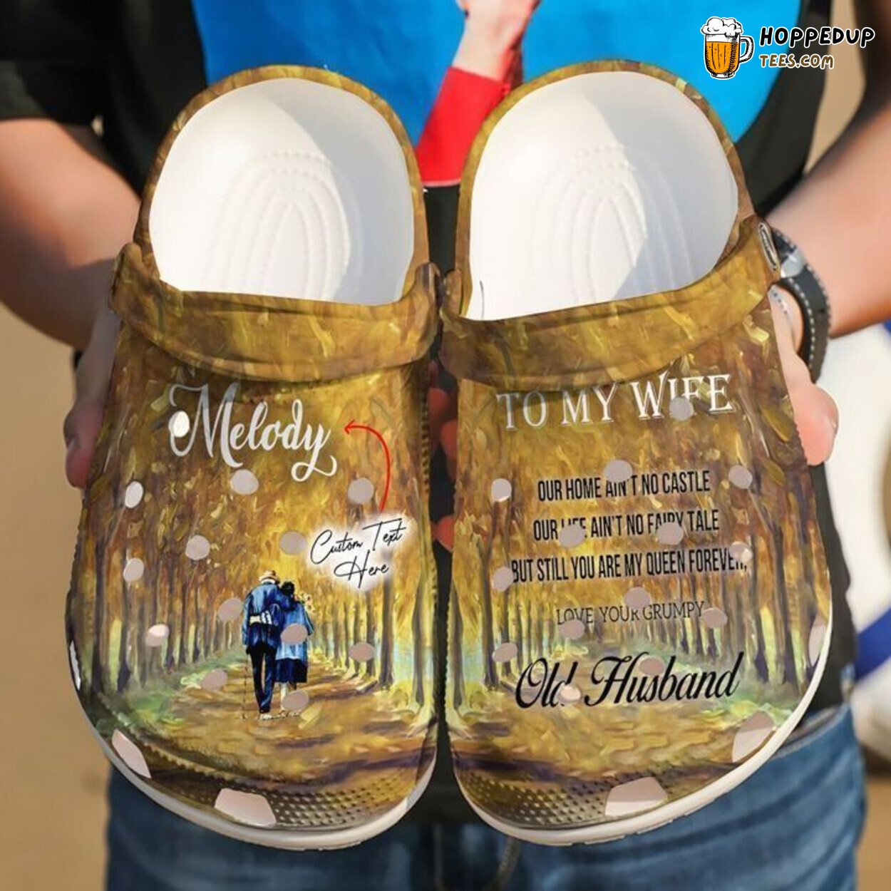 Family To My Wife Personalized Classic Comfortable Unique Clogs